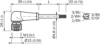 Picture of Andurikaabel PUR + pesa 90°, A-coded, (2m + M12 5-pin), SICK